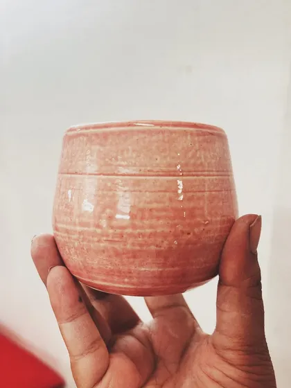 This student explored all four major techniques in her beginner's course, creating these beautiful pieces, including a delicate pierced vase and a little house luminary.