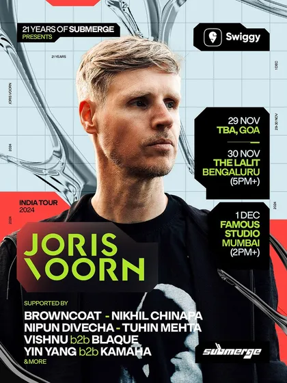 Sharing the lineup with international legends like Joris Voorn for the Submerge India Tour. It's an honor to be part of events that bring world-class electronic music to the country.