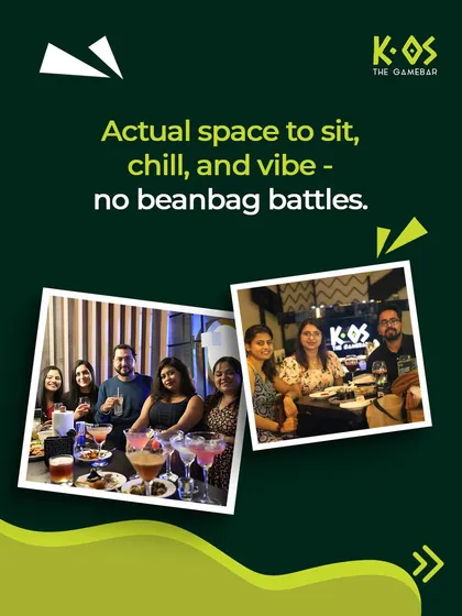 We offer actual space to sit, chill, and vibe. No more fighting for beanbags like at a house party.