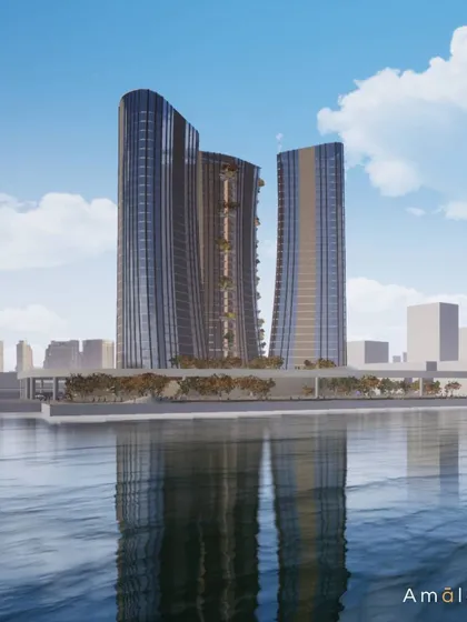 This render showcases The Crown Jewel of Detroit, a visionary concept for a waterfront development. The design features flowing towers and integrated green spaces, demonstrating my capability in large-scale urban planning and ambitious architectural expression.