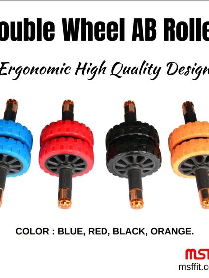 Our Double Wheel AB Roller, available in multiple colors.