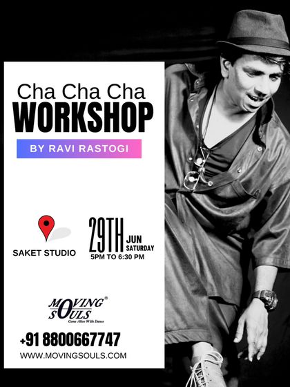 Announcing a Cha Cha Cha workshop with our NYC-trained instructor, Ravi Rastogi. A great opportunity to learn a new Latin style.