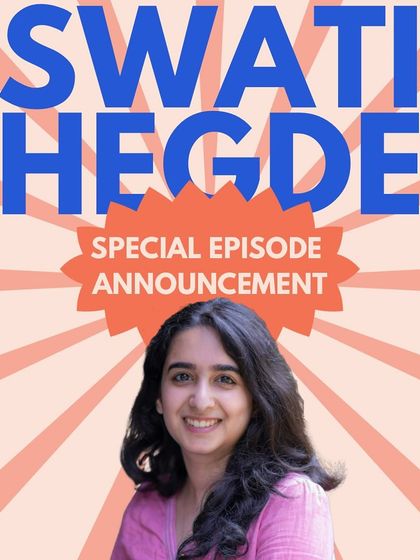An announcement for a special podcast episode where I was a guest. I love talking about my books and the writing process on podcasts.