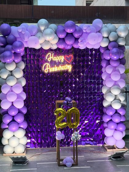 Special Entry - Private Party & Milestone Decoration Elegant Birthday & Anniversary Setups photo 24
