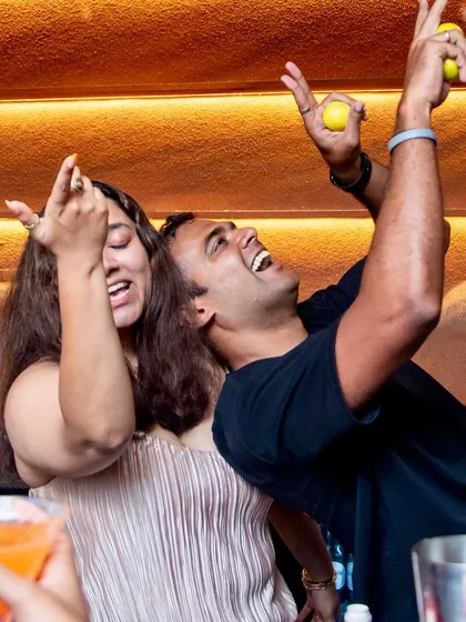 Pure joy and laughter on the dance floor at Lumara. This is what it's all about.