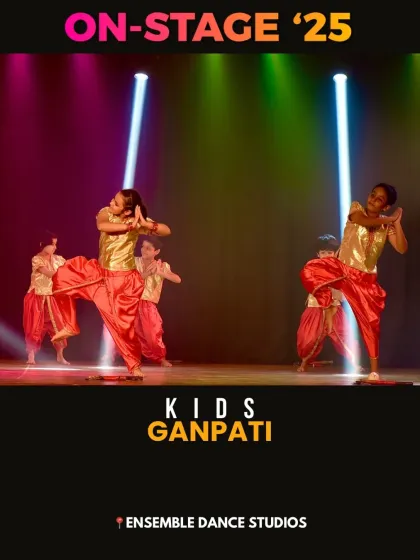 A devotional Ganpati performance by our kids' batch. These pieces teach students about expression and storytelling through traditional Indian dance forms.