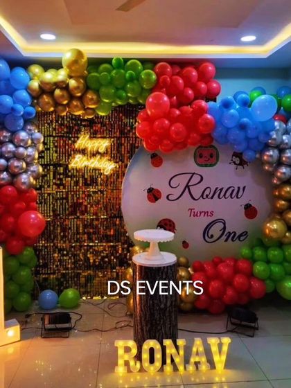 Dhriti Santhosh - Birthday Party Decoration First Birthday Milestones photo 6