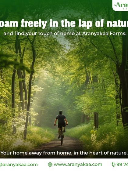 Roam freely in the lap of nature and find your touch of home at Aranyakaa Farms. It's your home away from home, in the heart of nature.