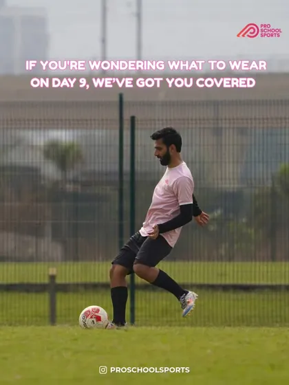 A coach shows off his skills on the field, leading by example.