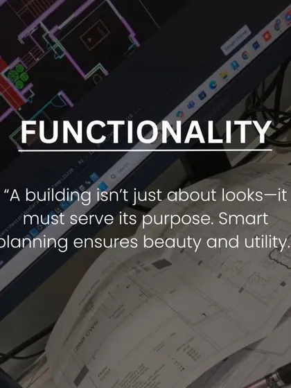 Architecture is about more than buildings; it's about crafting experiences. We build our work on three core principles: Balance for harmony, Functionality for purpose, and Sustainability for a timeless future.