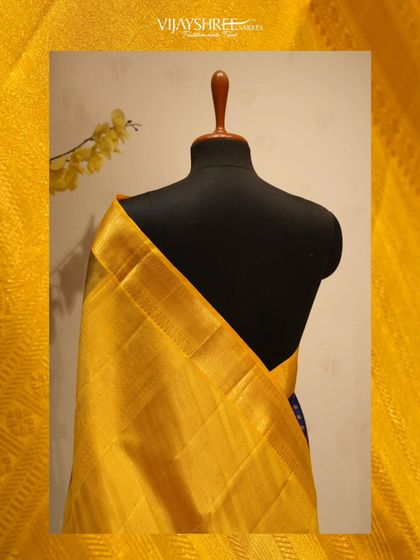 The striking contrast of the yellow border makes this a standout piece.