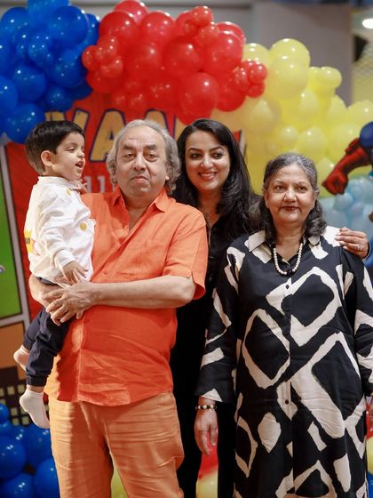 Three generations of family celebrating together. Our parties are designed to be enjoyable for guests of all ages, bringing the whole family together for a day of fun.