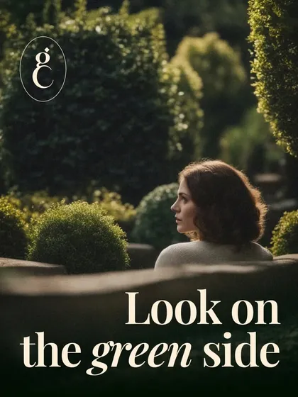 When life feels chaotic, I encourage my clients to look on the green side. Spending time in a natural environment, like this serene, manicured garden, helps you reconnect with your inner compass. My goal is to create these peaceful spaces for you.