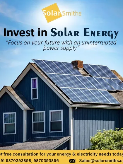 Invest in solar energy and focus on your future with an uninterrupted power supply. My systems provide the reliability you need.