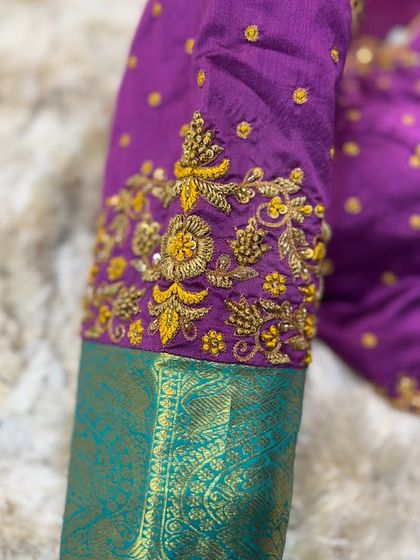 Chaithu Gowda - Custom Designer Ethnic Wear Custom Embroidered Blouses photo 79
