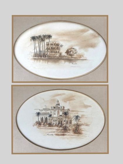 An announcement for a No-Reserve Auction of Indian Art, featuring works by master artists like K.G. Subramanyan, F.N. Souza, and Thota Vaikuntam.