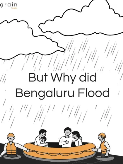 This image poses the critical question: "Why did Bengaluru flood?" It frames the problem that my work aims to solve. The answer lies in a combination of factors including rapid urbanization and inadequate infrastructure, which my designs directly address.