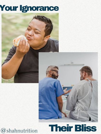 A powerful reminder: your ignorance about your health can become their bliss. Choosing to invest in preventive health today is choosing to avoid dependence on the medical system tomorrow.