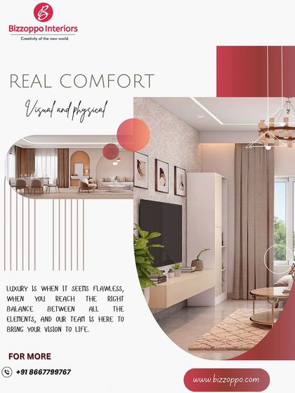 Bizzoppo - Residential Interior Design & Execution Elegant Living, Dining & Pooja Spaces photo 3