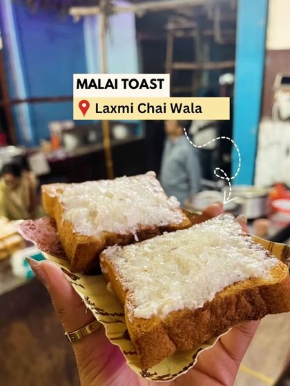 Malai Toast from Laxmi Chai Wala, a must-try in Banaras.