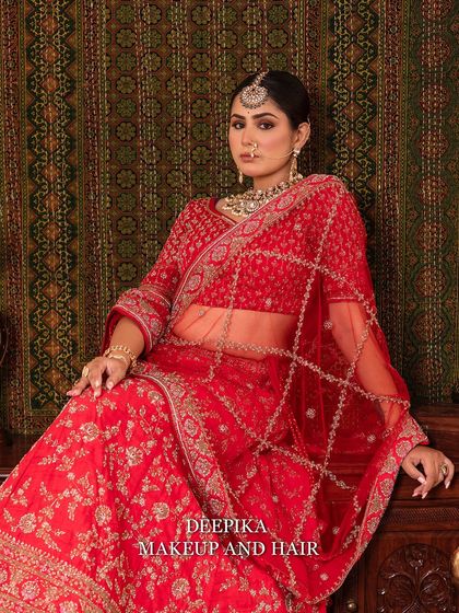 Deepika Makeup and Hair - Professional Makeup & Hair Academy Elegant North Indian & Fusion Bridal Styles photo 39