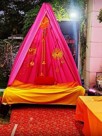 Vibrant Haldi & Mehendi Setups photo 24