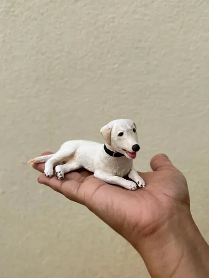 Another angle of the custom labrador miniature. It’s a privilege to create these forever keepsakes for fellow pet lovers.
