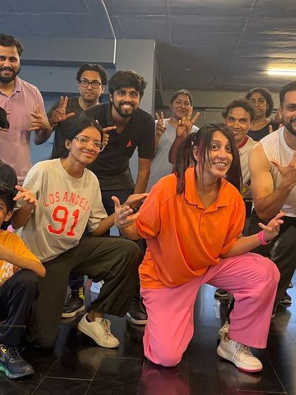 A duplicate of a happy group photo after class.