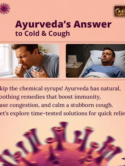 Instead of chemical syrups for a cold or cough, Ayurveda offers natural, soothing remedies. These time tested solutions, often using ingredients from your own kitchen, boost immunity, ease congestion, and calm a stubborn cough.