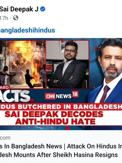 On CNN News18, I decoded the anti-Hindu hate behind the violence in Bangladesh. It is crucial to call out the genocidal nature of these attacks and not sanitize them as mere political unrest.