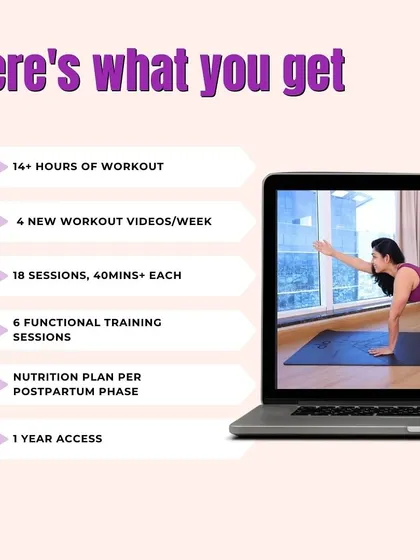 A clear overview of the program's contents, displayed on a laptop to emphasize its online, at-home convenience.