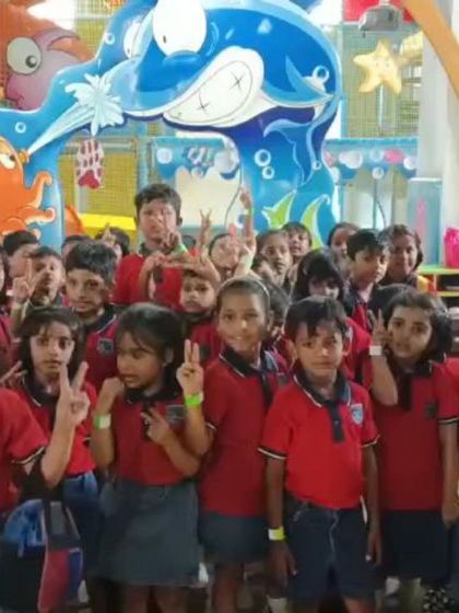 More happy faces from a school trip! It's wonderful to see so many children enjoying a day of active play and exploration together in a safe, supervised environment.