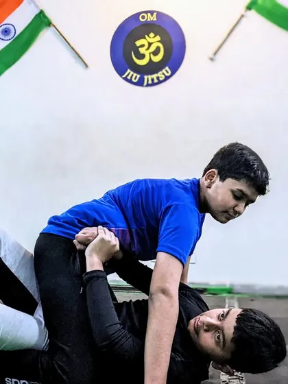 Practice, practice, practice. This photo shows two of our students drilling a grappling technique. Repetition is key to making these moves second nature, so they can be used effectively when needed.