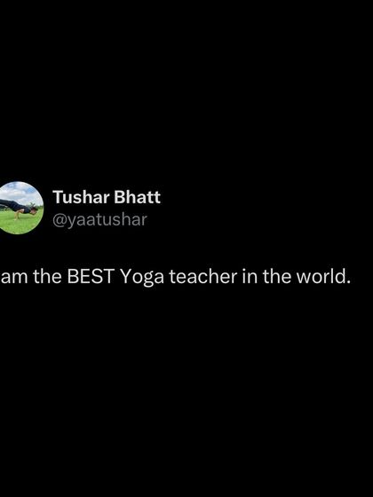 I am the best yoga teacher in the world. Not because of ego, but because I have decided it to be true. Belief precedes reality, and I am living my truth every single day.