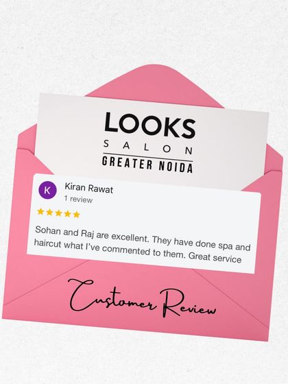 A client expresses her satisfaction with the hair spa and haircut done by Sohan and Raj, noting that they followed her instructions perfectly.