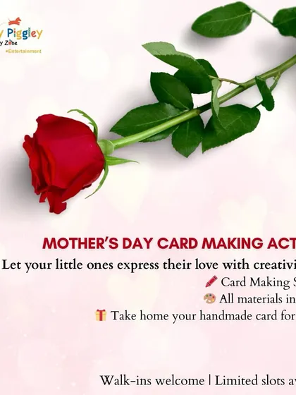 For Mother's Day, we hosted a special card-making activity. It was a wonderful opportunity for kids to express their love for their moms through creativity.