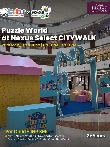 Puzzle World at Nexus Select CITYWALK, an event filled with giant puzzles and brain-teasing games.