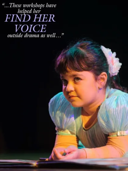 The skills learned here go beyond the stage. As one parent noted, our workshops helped her daughter find her voice in her everyday life as well.