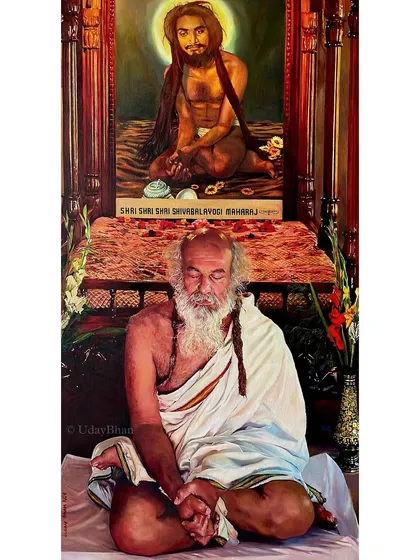 This large-scale oil painting of a guru in meditation was a transformative journey. It taught me about patience and self-discovery, reinforcing that when you love the process, the result will follow.