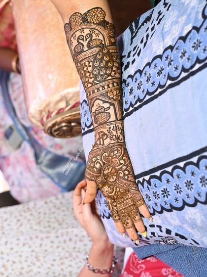 Another view of the completed arm design.