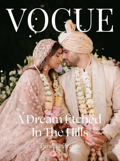 Seeing my work featured in Vogue was a beautiful affirmation of my belief that wedding design is an art form. This cover, from my own wedding, represents the culmination of my personal and professional dreams, a story etched in the hills of Mussoorie.