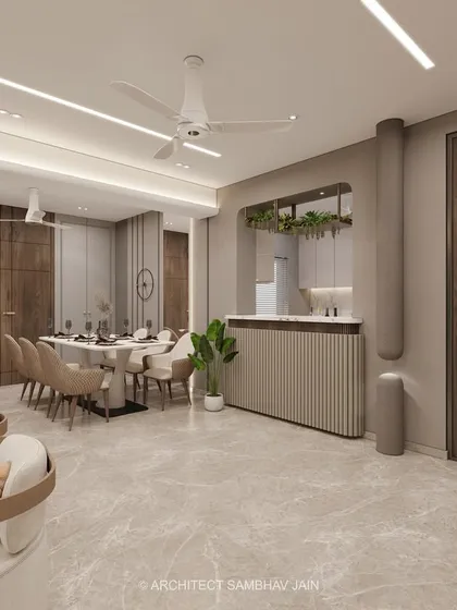 Where modern elegance meets timeless warmth. This space is a celebration of calm, curated through a neutral-toned palette of soft taupes, creamy beiges, and warm wood finishes. The seamless transition between textures adds depth without overwhelming the senses.