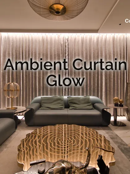 Create a soft, inviting atmosphere with our ambient curtain glow solutions. By placing concealed LED strips, we can wash an entire wall of curtains with gentle, indirect light. This technique adds depth, warmth, and a touch of luxury to your living spaces.