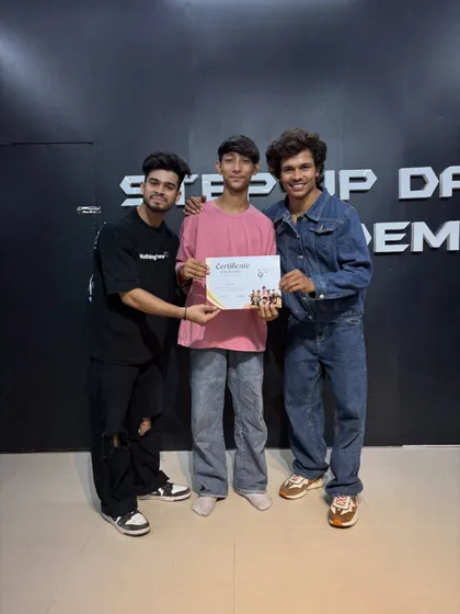 Anshuman, after successfully finishing the TV Reality Show Training Batch.