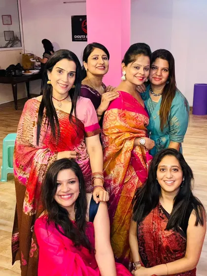 Another beautiful group picture from our festival of lights party.