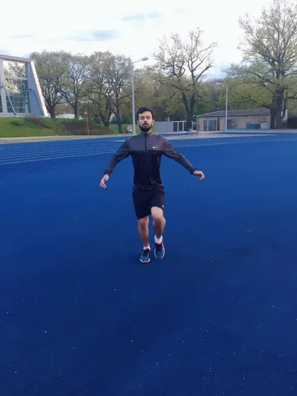 Another shot from my time at Leipzig University. The principles of movement and athletic training I learned here still form the core of my coaching philosophy today.