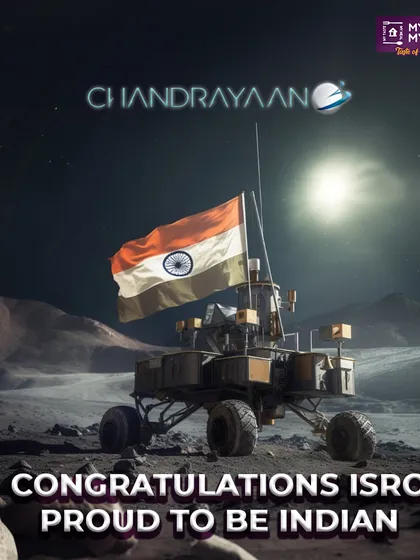 I was proud to celebrate ISRO's historic Chandrayaan-3 landing. It's a fun fact that the freeze-drying technology I use is also known as "astronaut food."