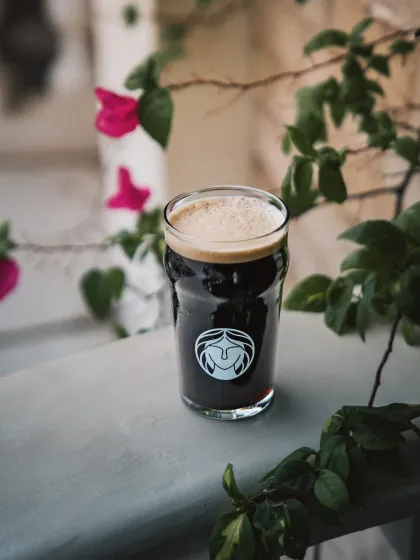 Dark as dusk, smooth as memory. My Nitro Stout on tap is for the quiet moments. It glides with notes of roasted dark grains and malted sweetness, echoing milk chocolate and creamy coffee. It is a drink that is soft, slow, and quietly rich.
