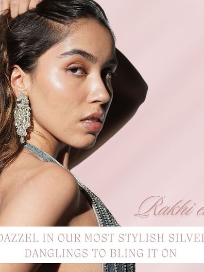 Dazzle this festive season in our stylish silver danglers that are designed to bring the bling.