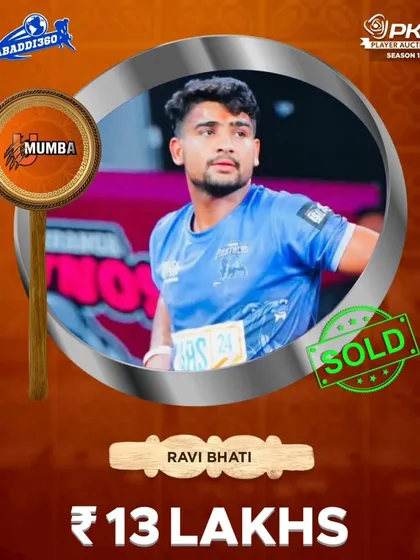 This is the dream we work for. I am proud to announce my student Ravi Bhati was selected by U Mumba in the Pro Kabaddi League auction. Your hard work can get you here too.